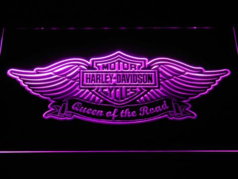 Harley Davidson Queen of the Road LED Neon Sign
